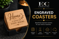 Engraved Timbe coasters